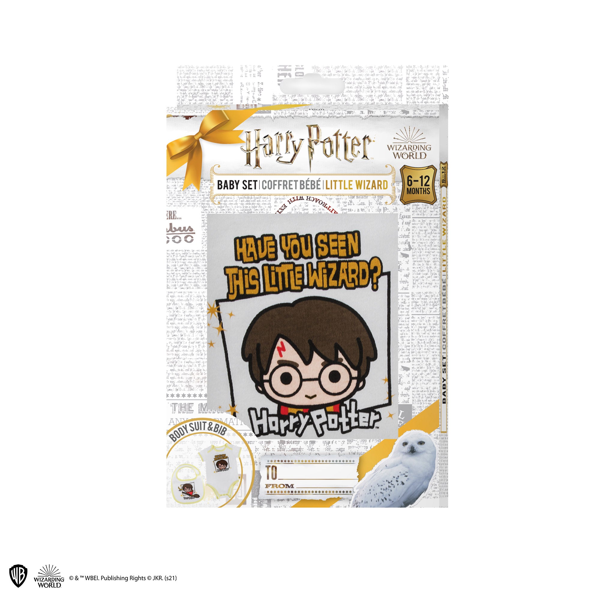 Harry Potter Baby Strampler und Lätzchen