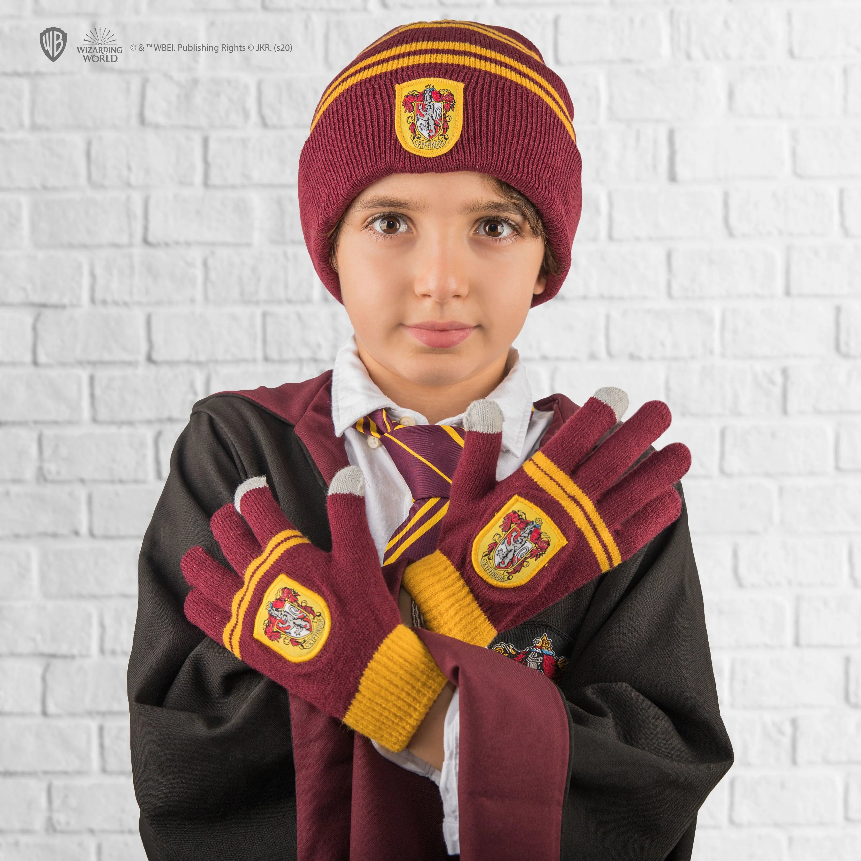 Harry Potter Gryffindor-Handschuhe und Beanie-Set für Kinder