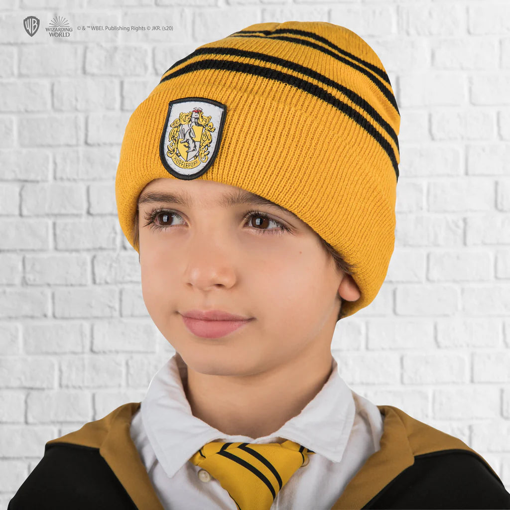 Harry Potter Hufflepuff-Handschuhe und Beanie-Set für Kinder