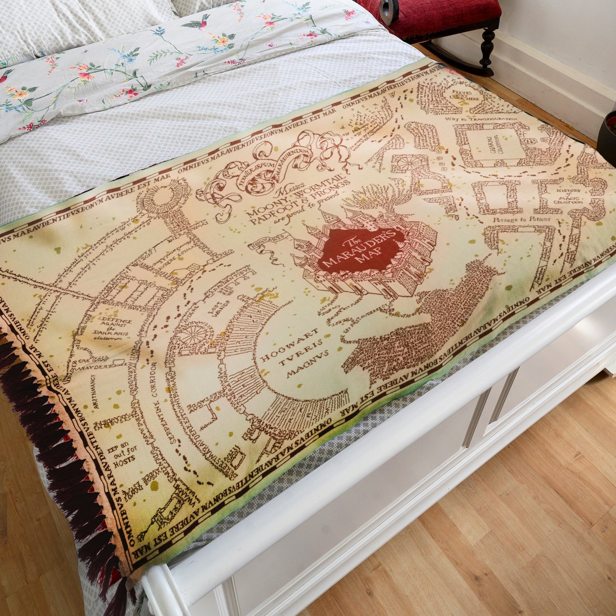 Harry Potter: Strickdecke mit der Karte des Rumtreibers