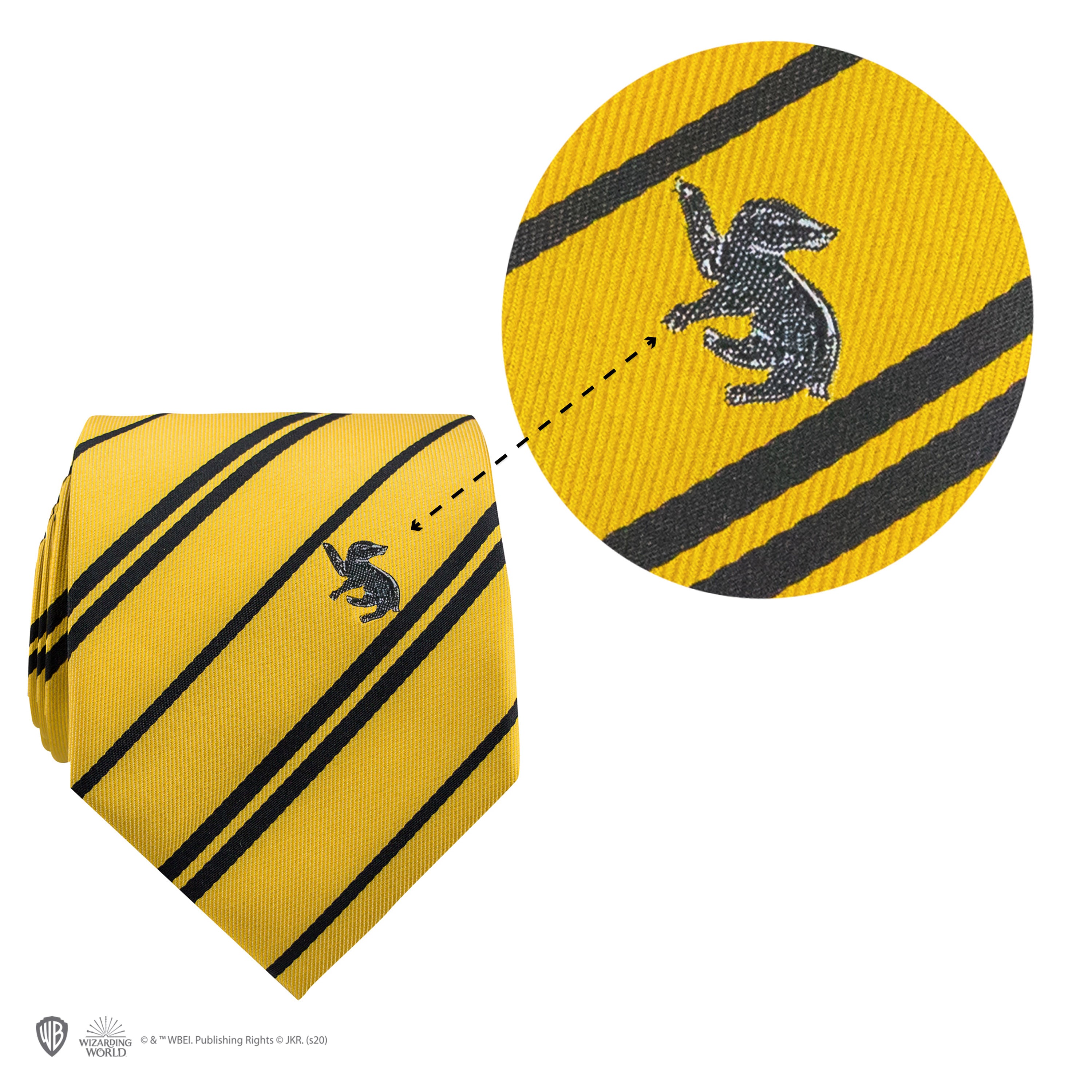 Harry Potter Krawatte & Ansteck-Pin Deluxe Box Hufflepuff