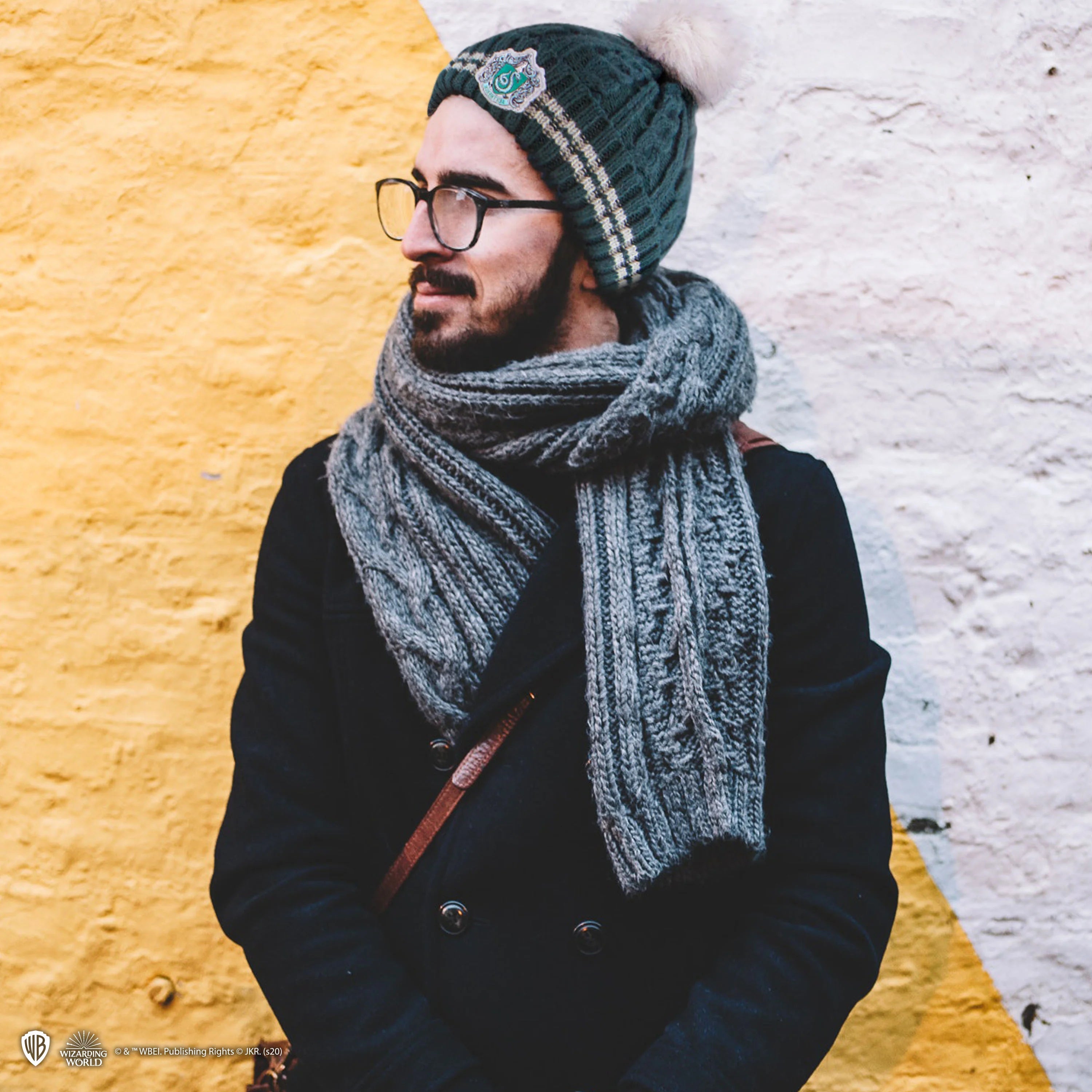 Harry Potter Slytherin Bommelmütze