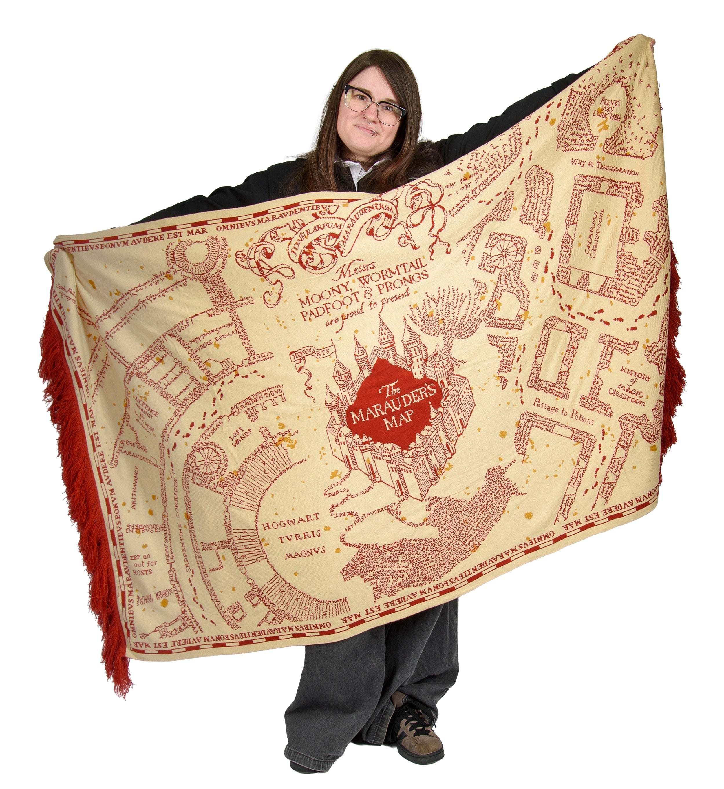 Harry Potter: Strickdecke mit der Karte des Rumtreibers