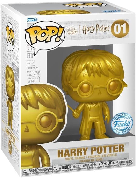 Harry Potter POP! Movies Vinyl Figur Gold Harry Potter *Exclusive Version* 9 cm