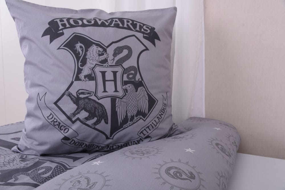 Harry Potter Bettwäsche Grau 135 x 200 cm / 80 x 80 cm
