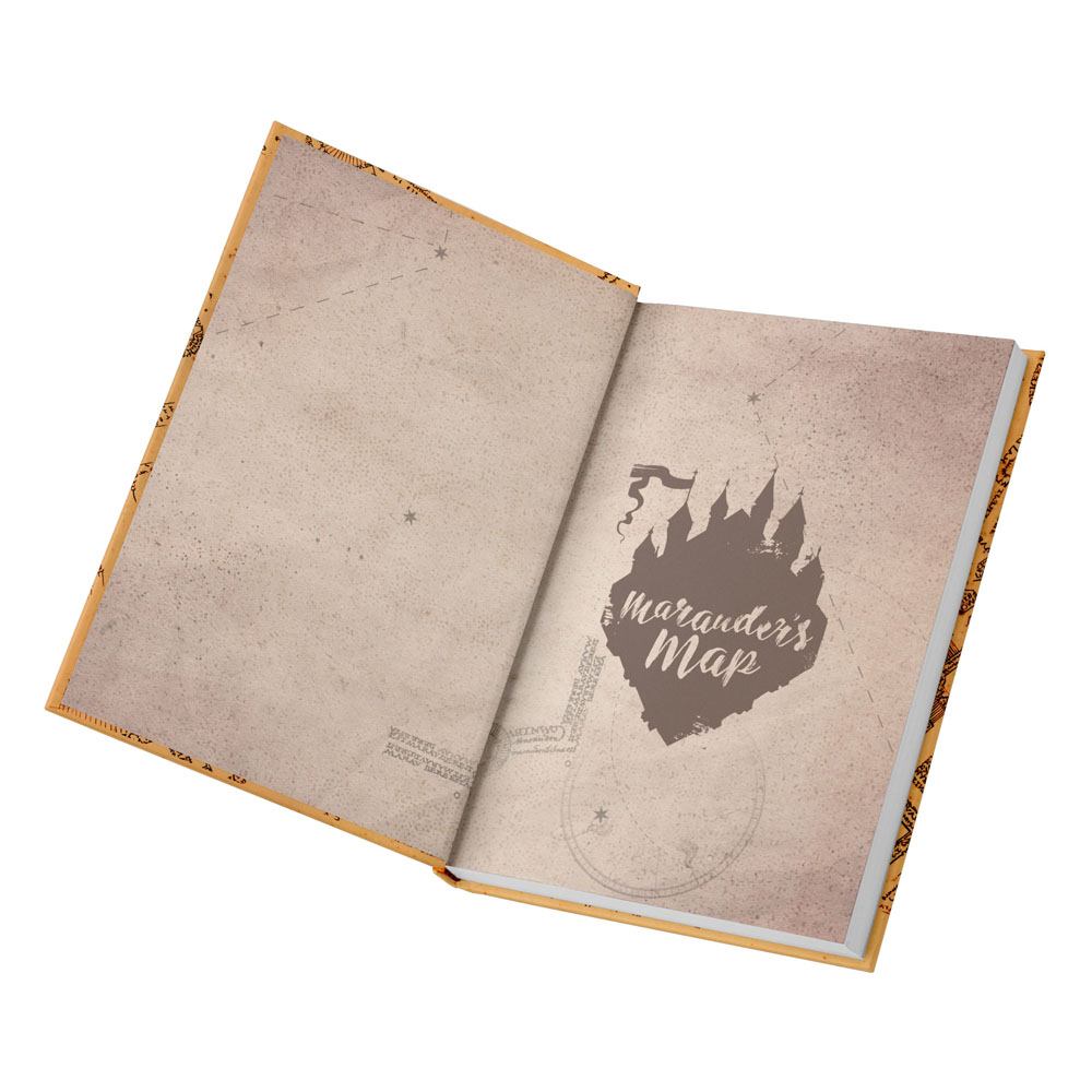 Harry Potter Notizbuch mit Leuchtfunktion Karte des Rumtreibers
