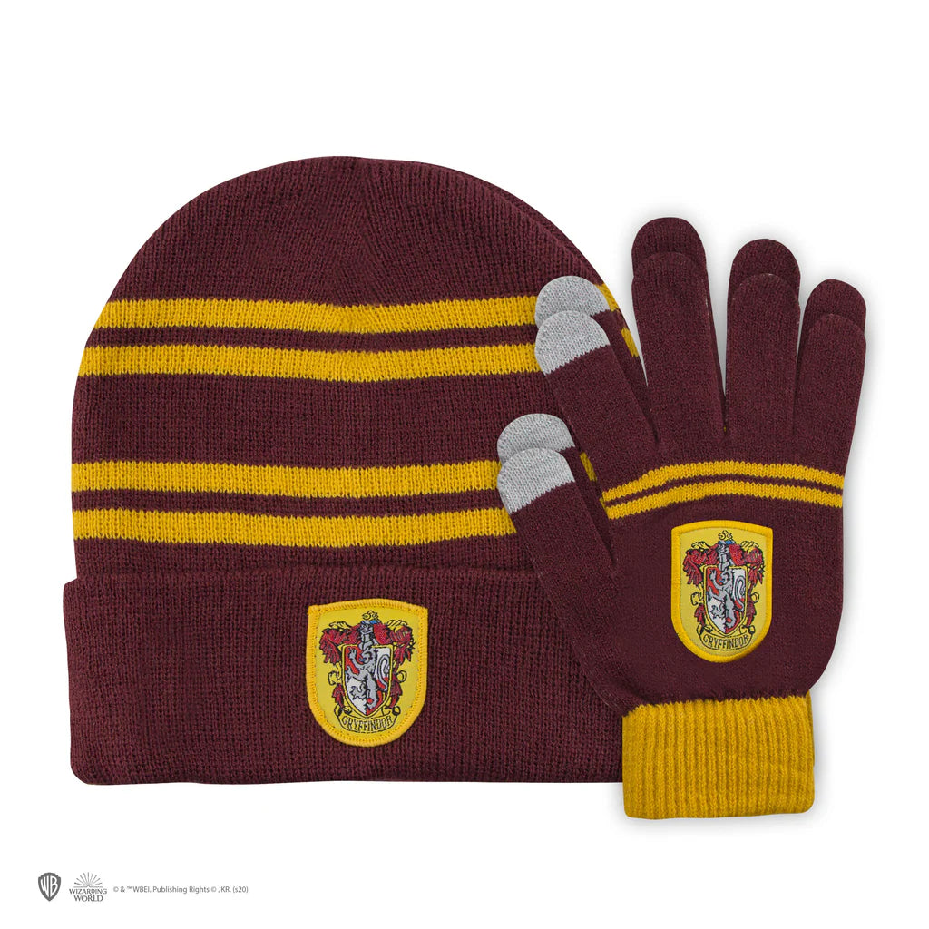 Harry Potter Gryffindor-Handschuhe und Beanie-Set für Kinder