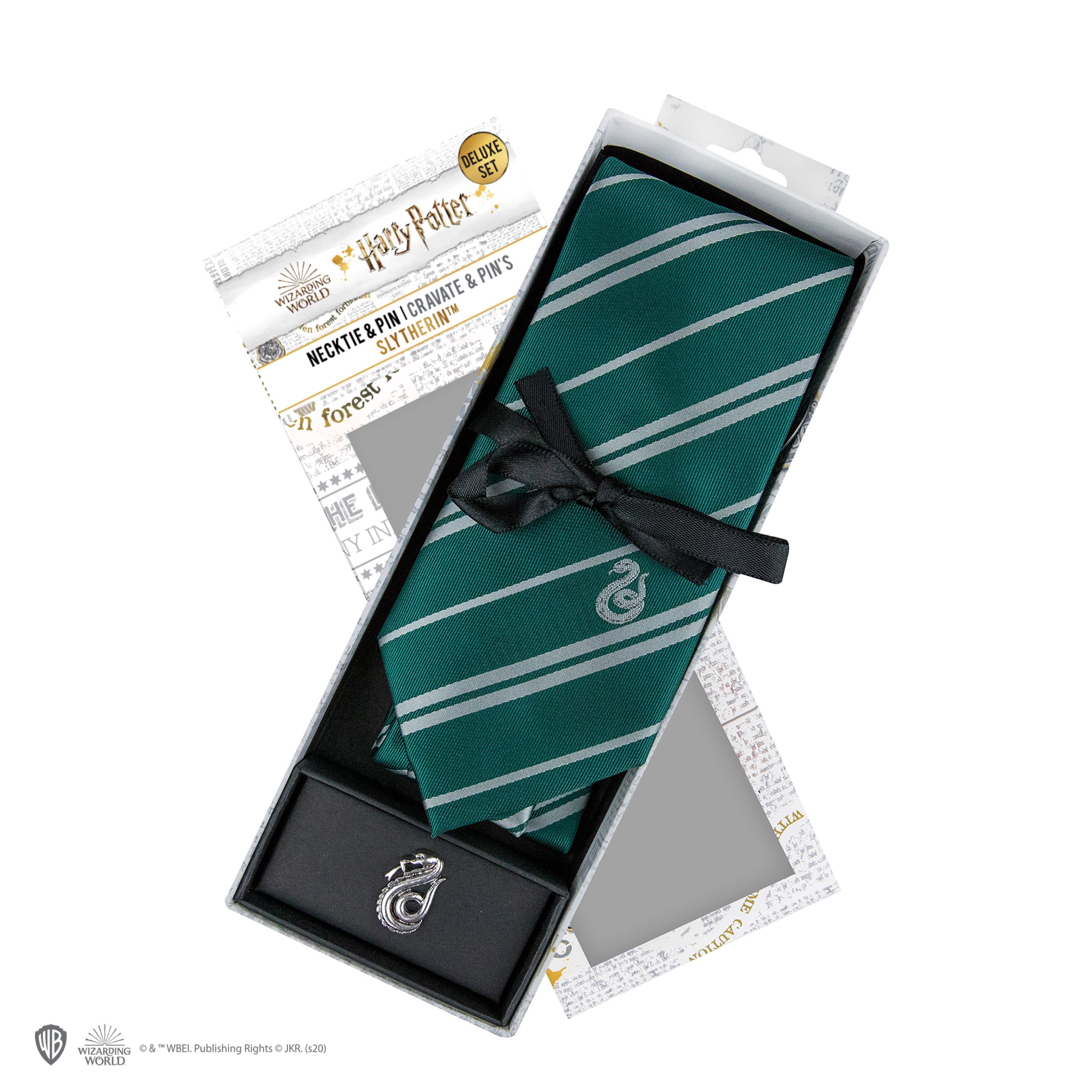 Harry Potter Krawatte & Ansteck-Pin Deluxe Box Slytherin