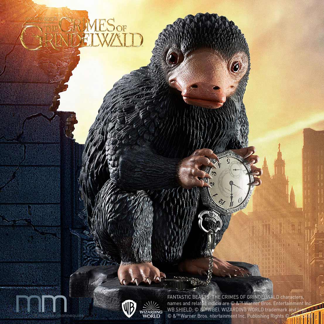 Niffler mit Uhr