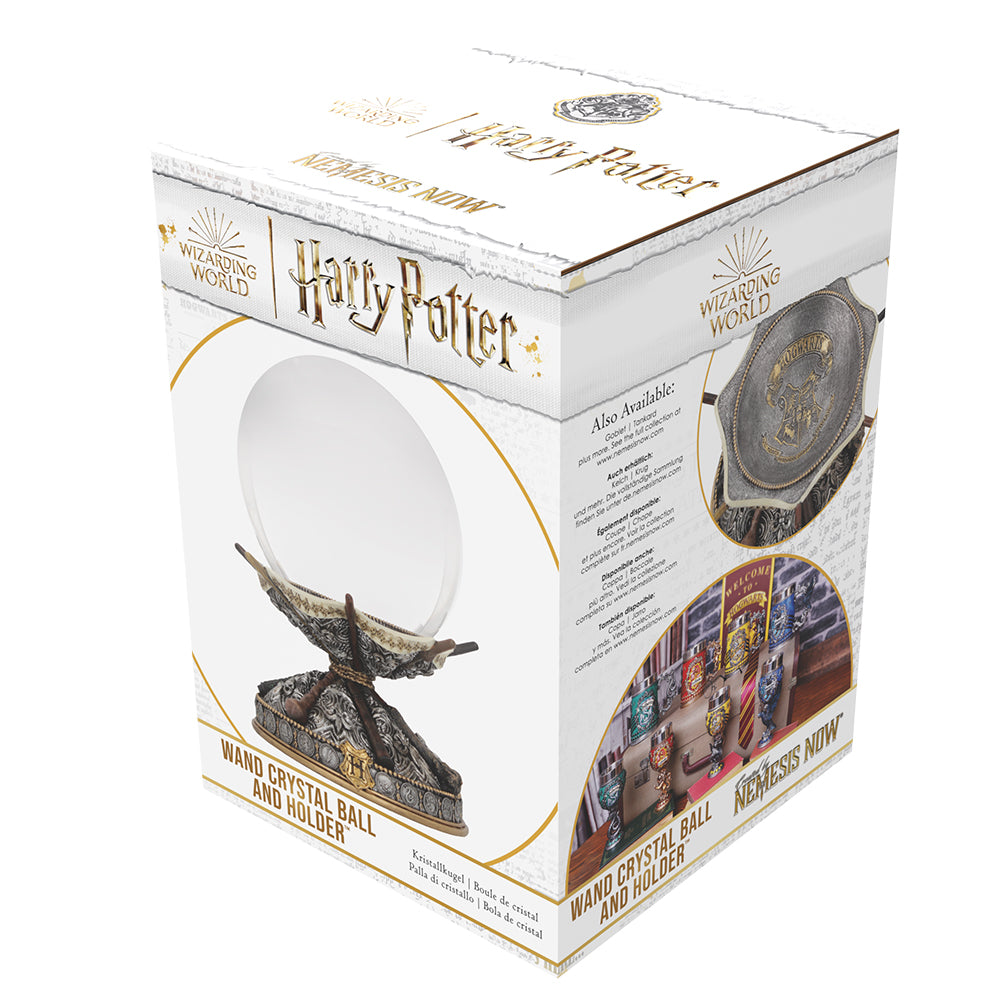 Harry Potter Zauberstab-Kristallkugel mit Halter 16 cm