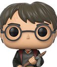 Harry Potter POP! Movies Vinyl Figur Harry with Firebolt & Feather 9 cm