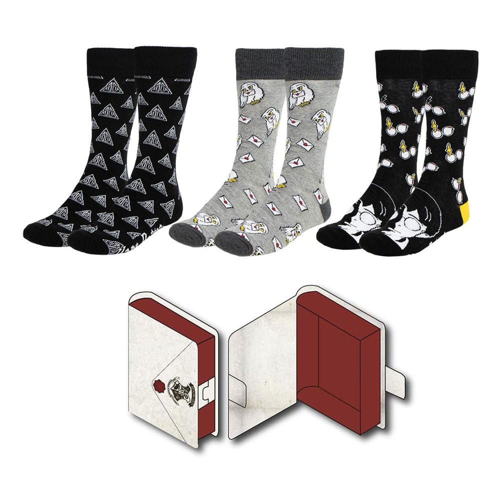 Harry Potter Socken 3er-Pack 38-45