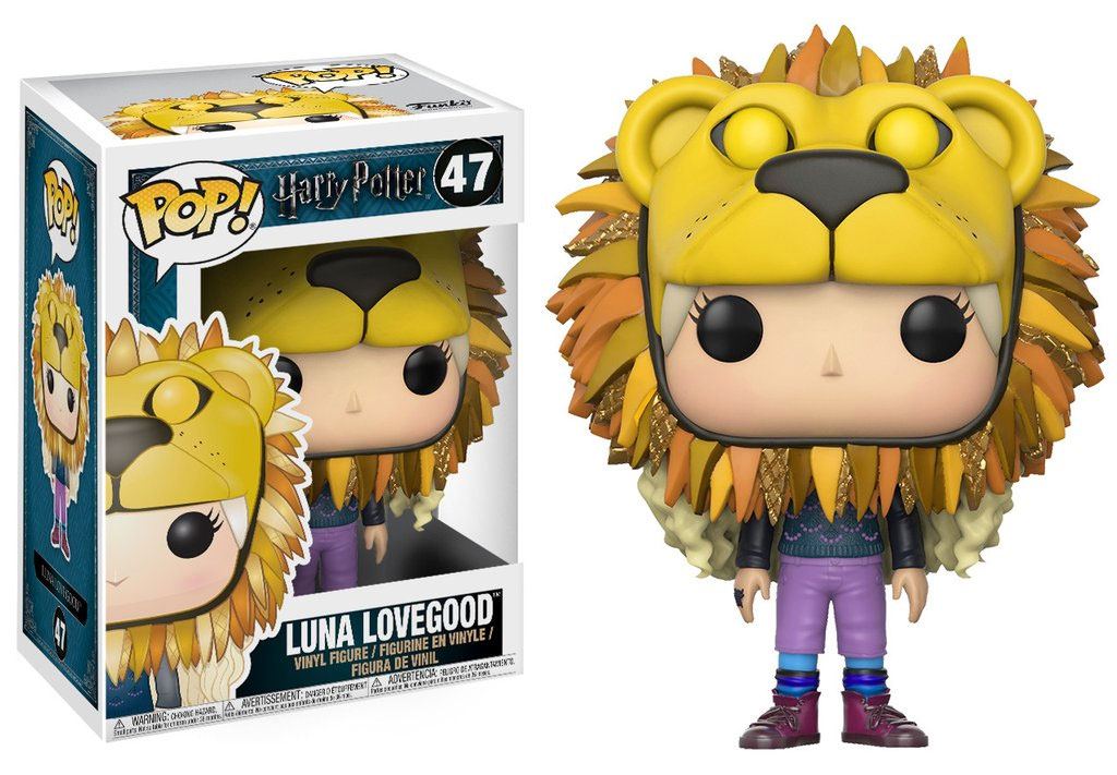 Harry Potter POP! Movies Vinyl Figur Luna Lovegood with Lion Head 9 cm