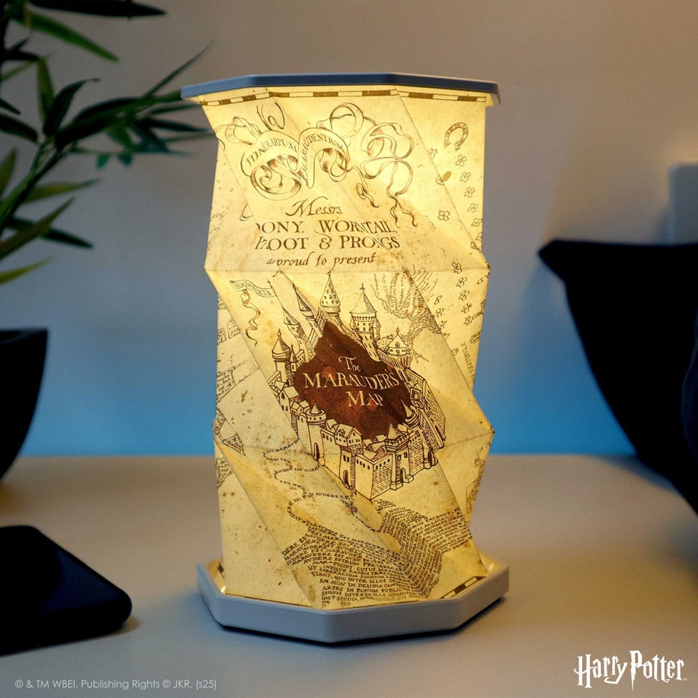 Harry Potter faltbare Lampe Marauders Map 15 cm