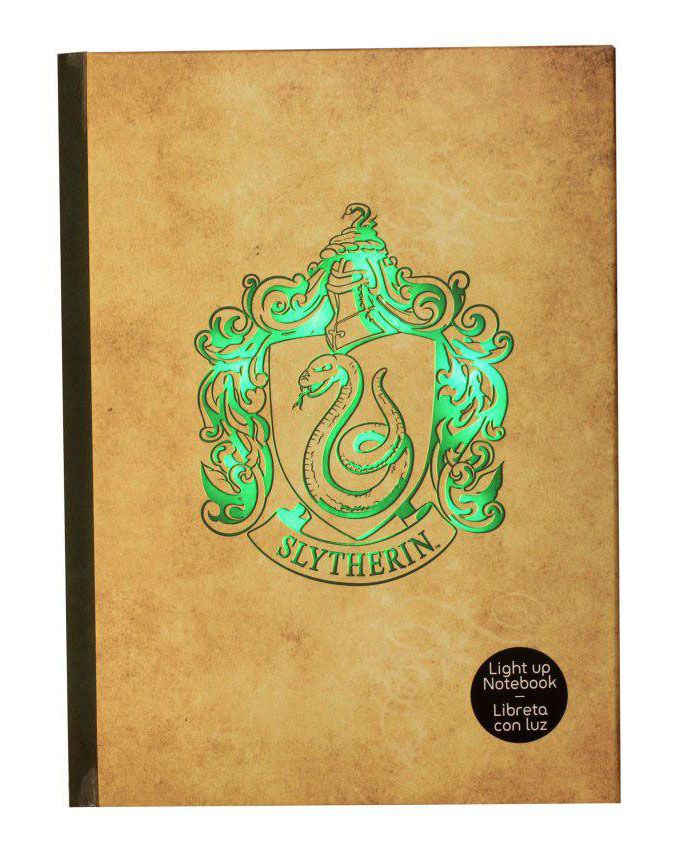 Harry Potter Notizbuch mit Leuchtfunktion Slytherin